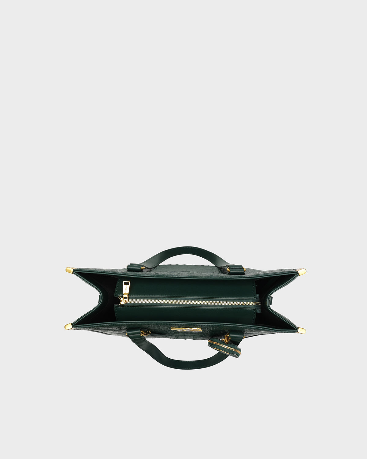 City scape Tote in Emerald Green