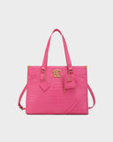 City scape Tote in Fuchsia