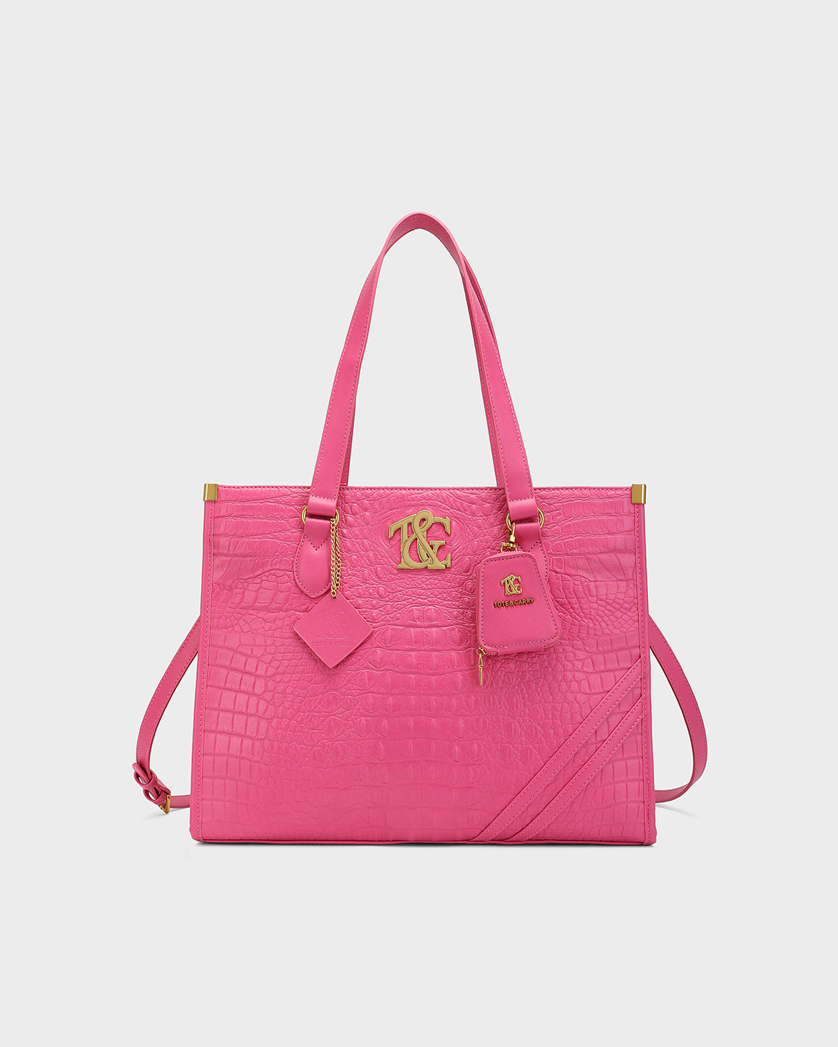 City scape Tote in Fuchsia