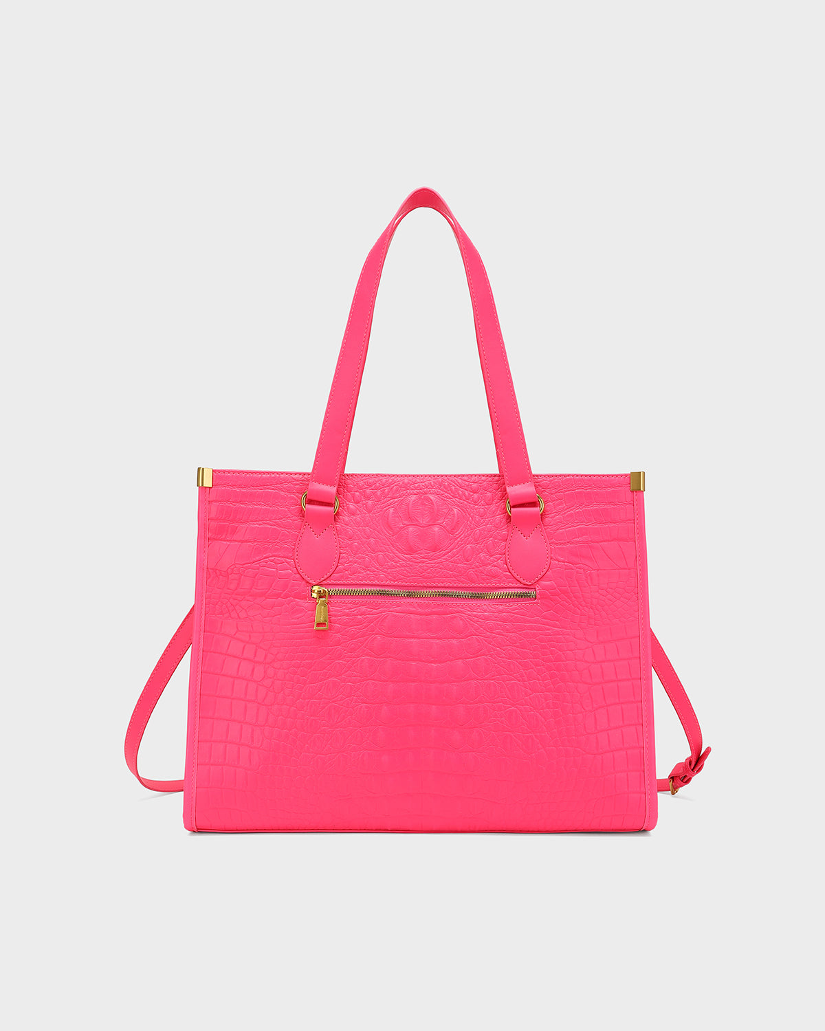 City scape Tote in Neon Pink