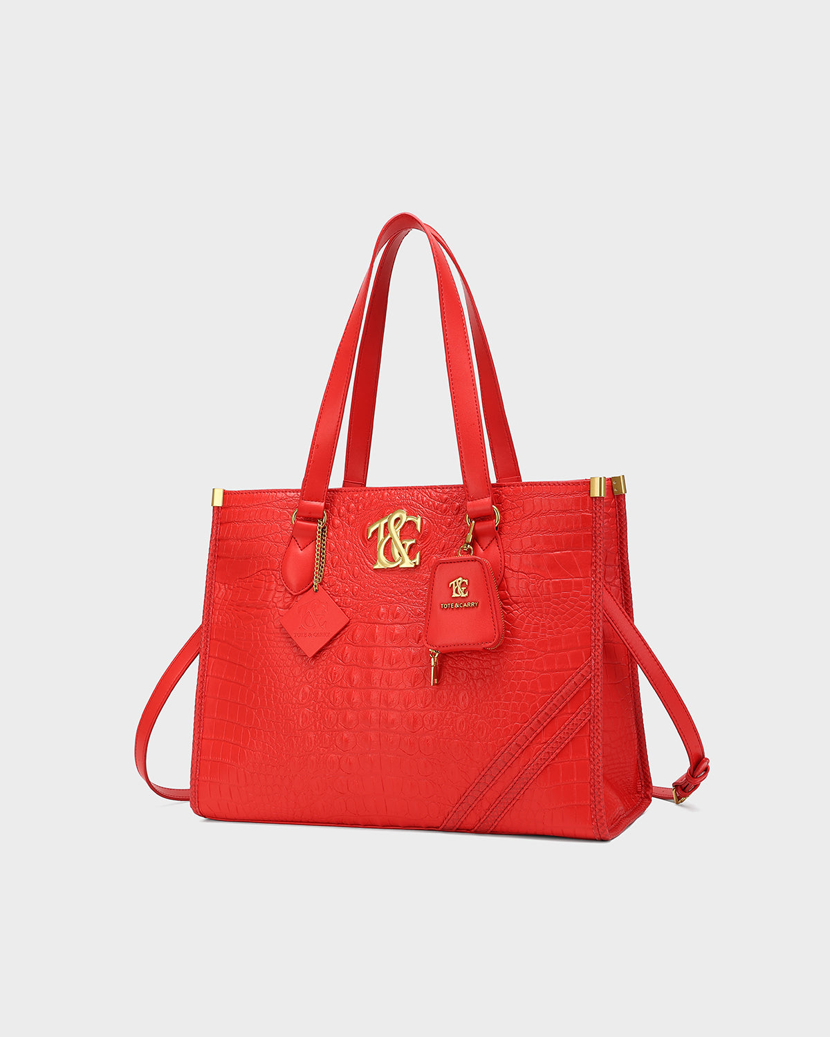 City scape Tote in Red