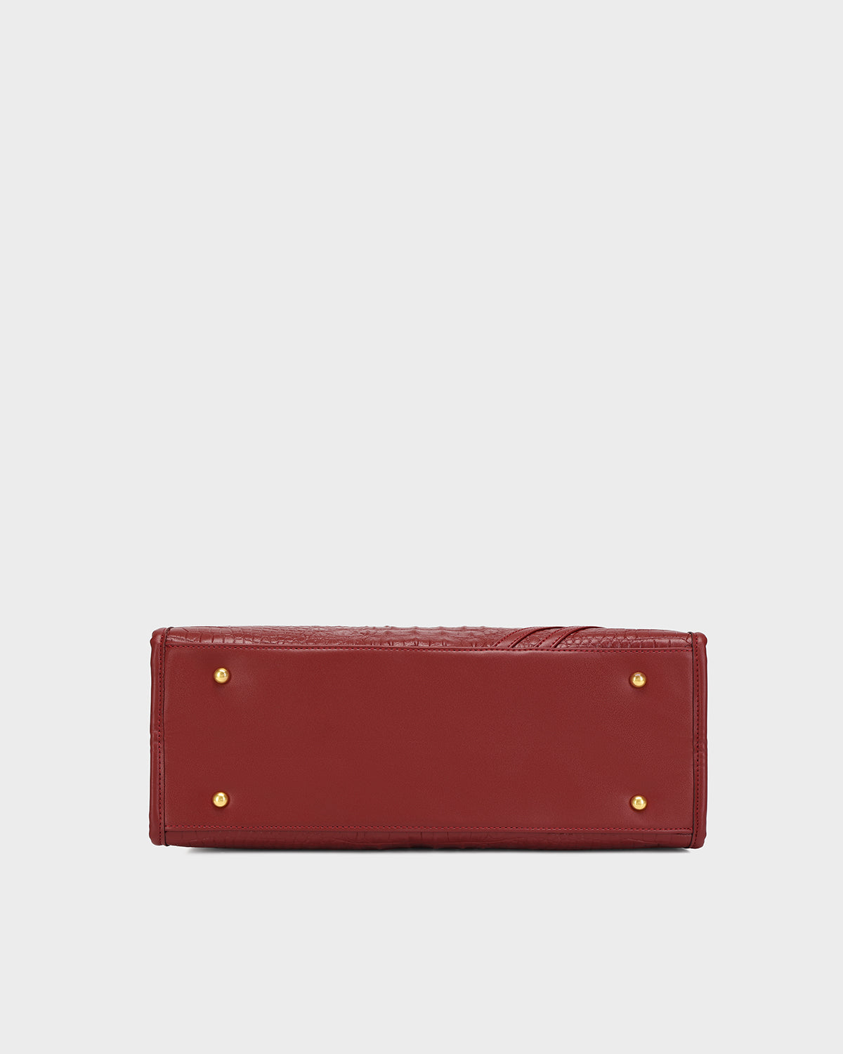 City scape Tote in Wine Red