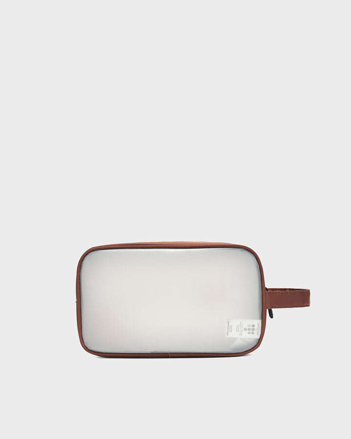Clarity Toiletry Bag in Brown