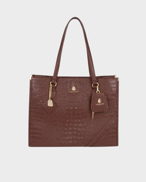 Classic City Tote Bag in Brown