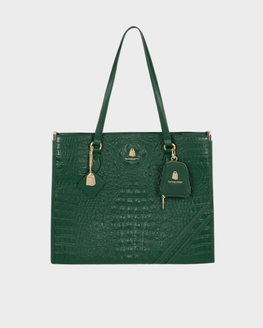 Apollo 2 Tote Bag in Emerald Green