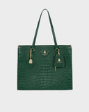 Classic City Tote Bag in Emerald Green