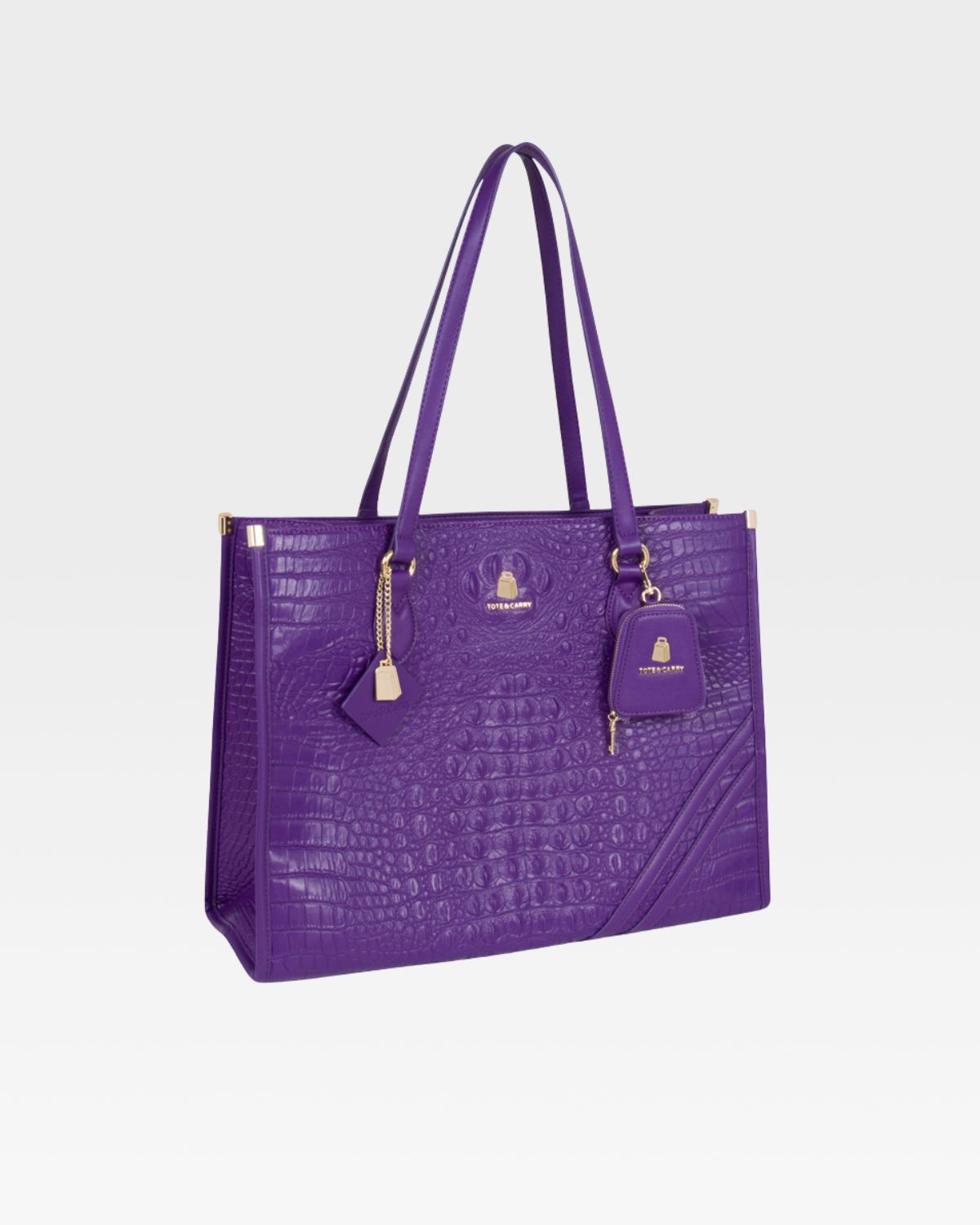 Statement City Tote Bag in Purple