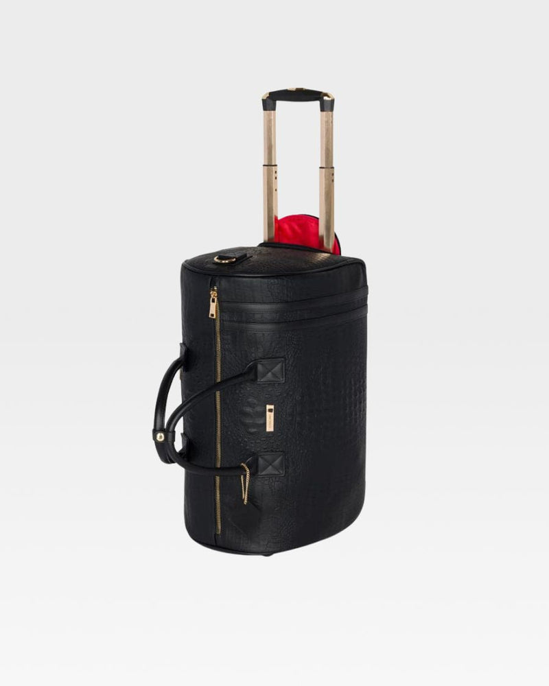 Classic Traveler Rolling Duffle in Black