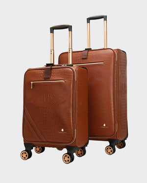 Statement 2-Piece Luggage Set in Caramel