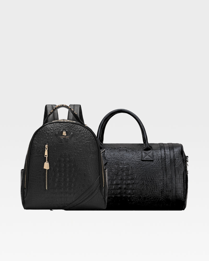 Classic 3-Piece Overnight City Set in Black