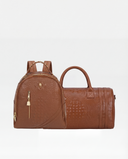 Classic Overnight Travel Set in Caramel