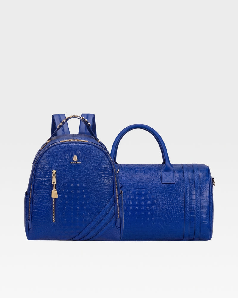 Classic Overnight Travel Set in Royal Blue