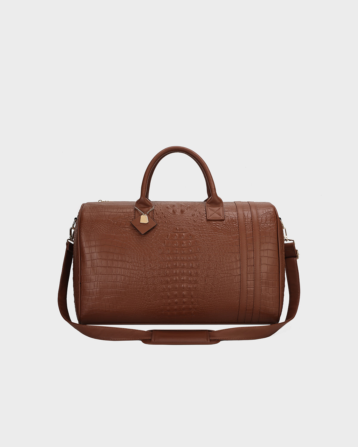 Classic Weekender Duffle Bag in Caramel