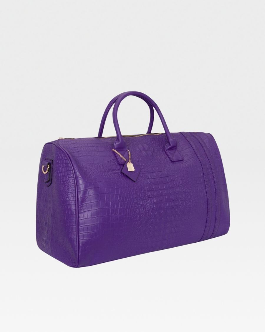 Classic Weekender Duffle Bag in Purple – Tote&Carry