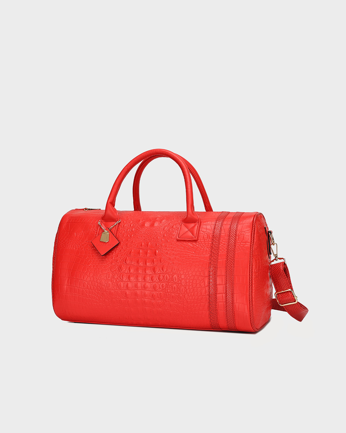 Classic Weekender Duffle Bag in Red