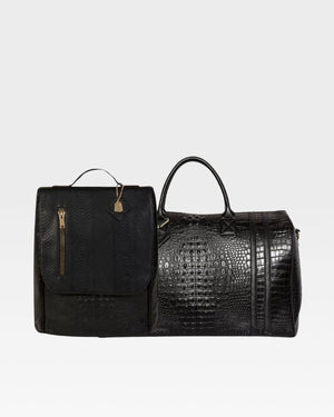 Classic Weekender Travel Set in Black