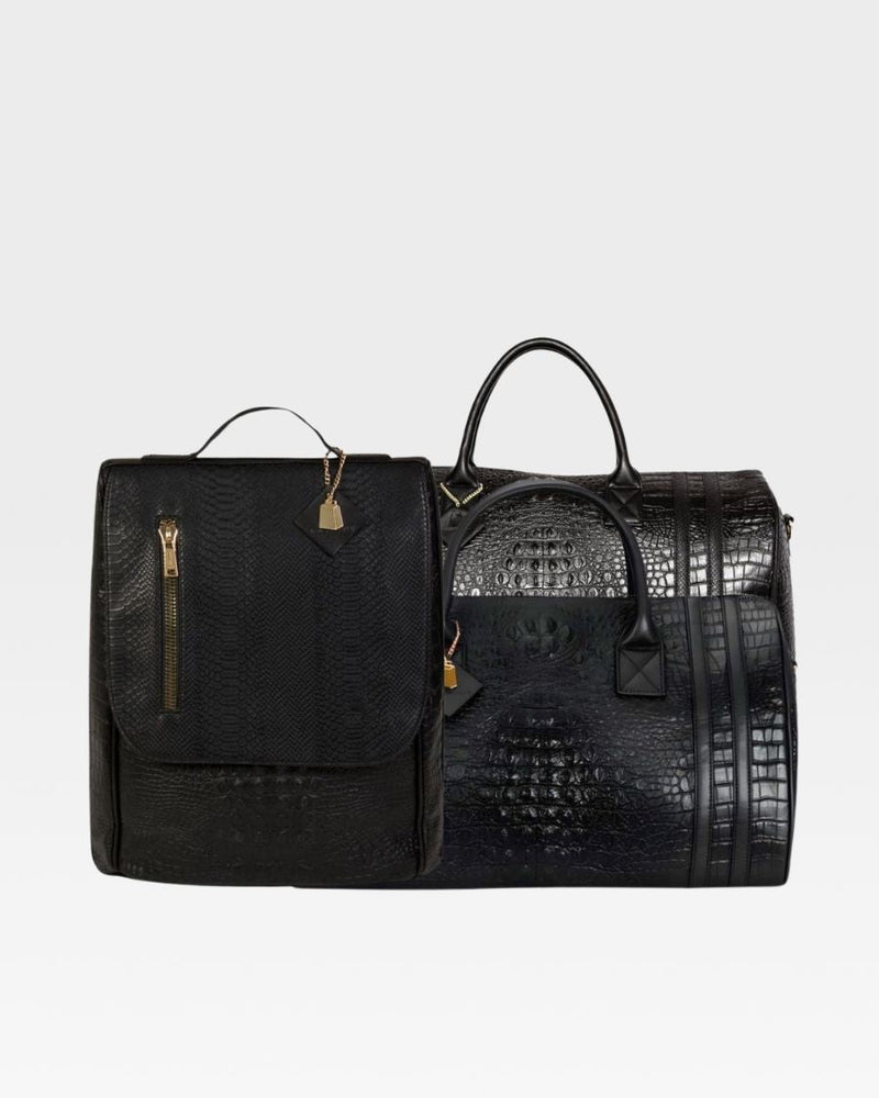 Classic Weekender Travel Set in Black