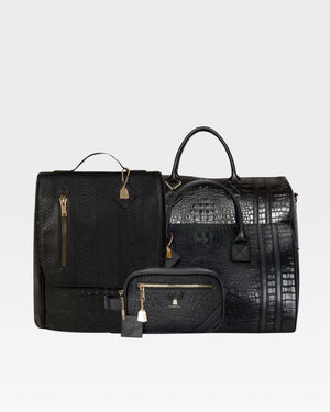 Classic Weekender Travel Set in Black