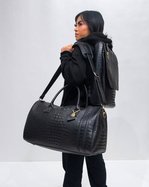 Classic Weekender Travel Set in Black
