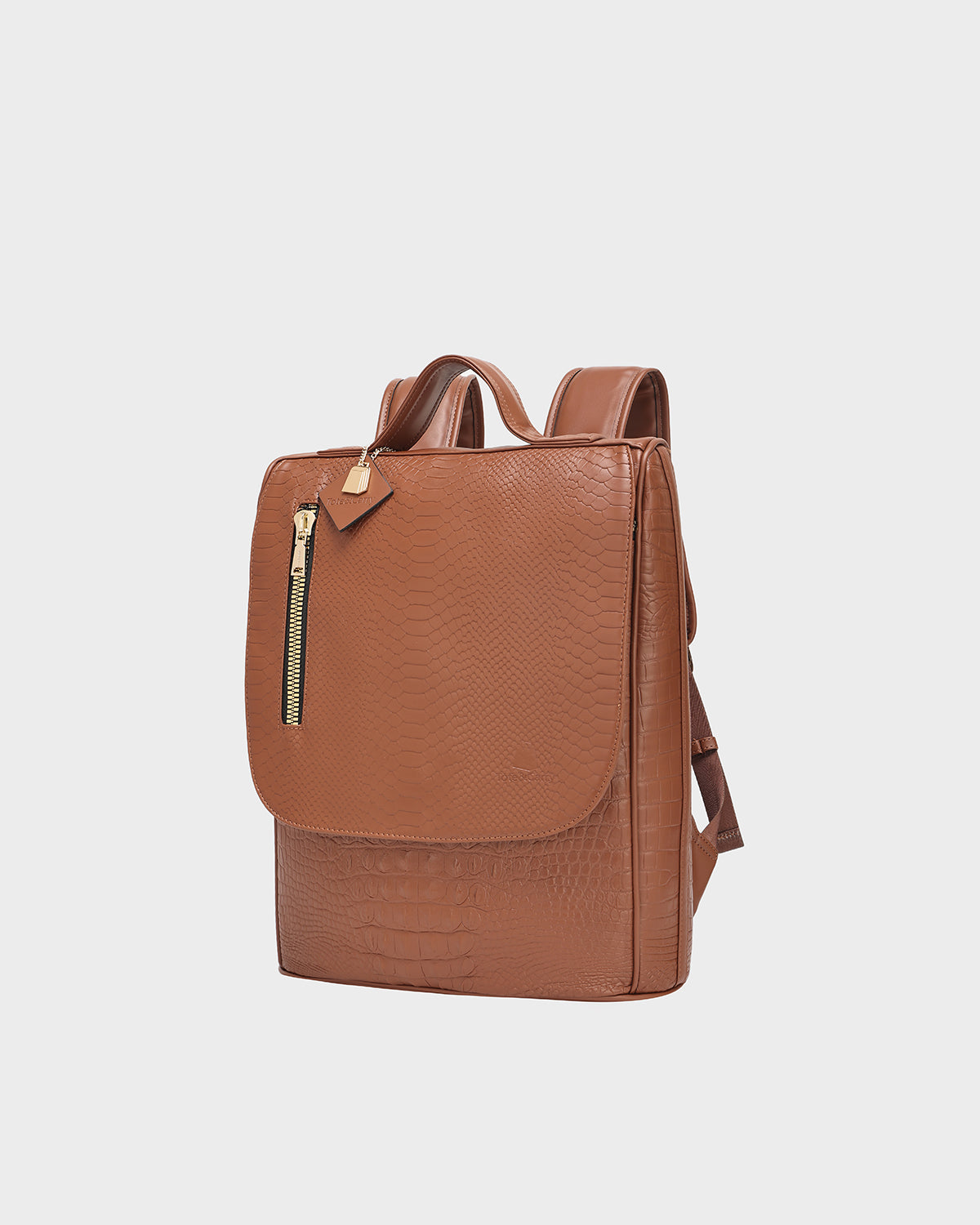 Statement Weekender Backpack in Caramel