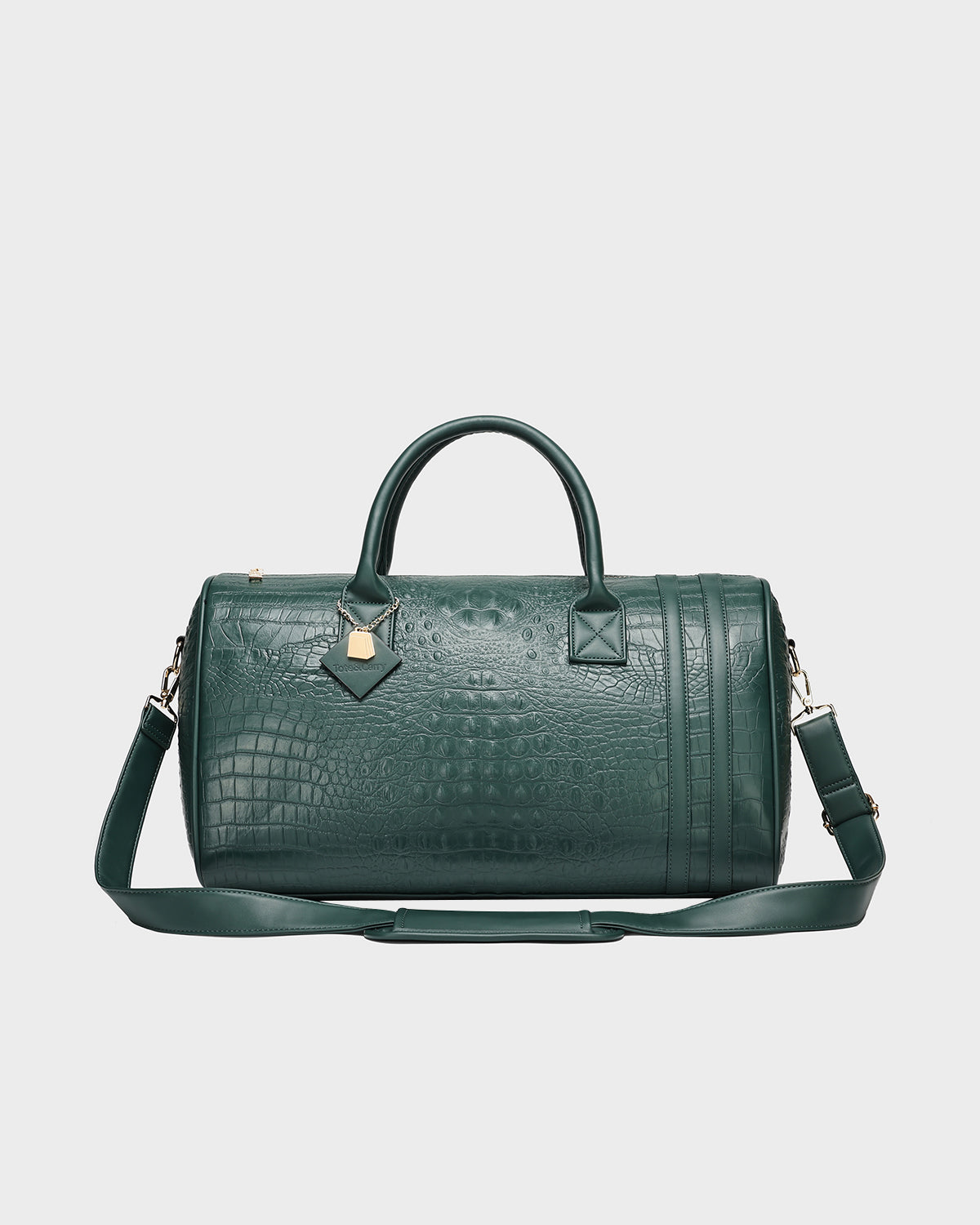 Statement Weekender Travel Set in Emerald Green