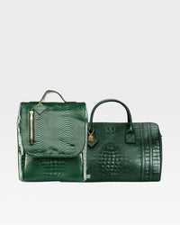 Classic Weekender Travel Set in Emerald Green - <span class=money>$120.00</span>