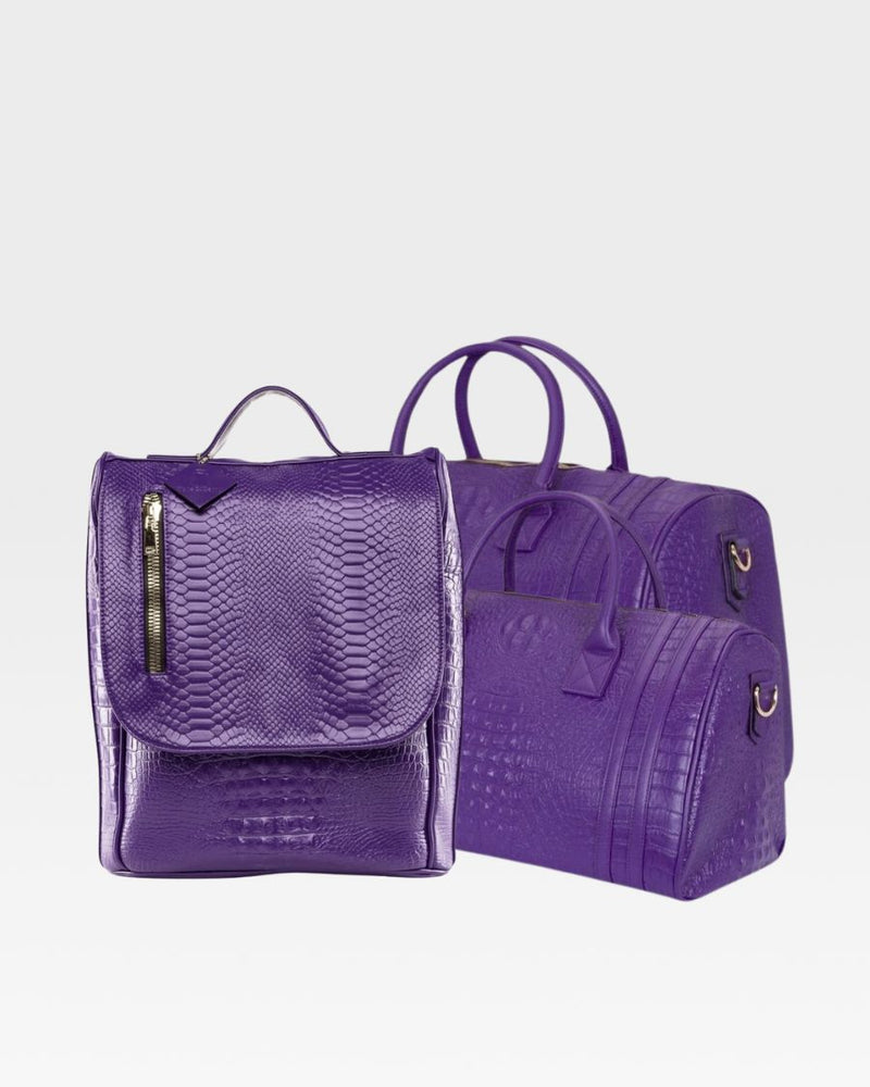 Classic Weekender 3-Piece Travel Set in Purple