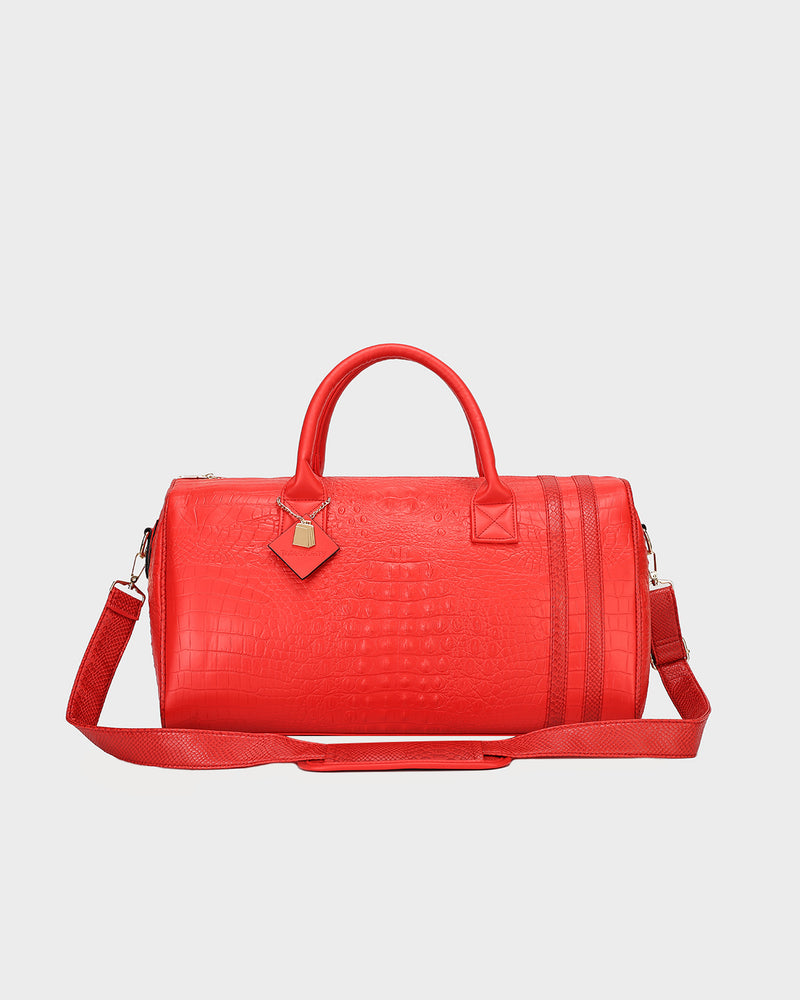 Classic Weekender Duffle Bag in Red