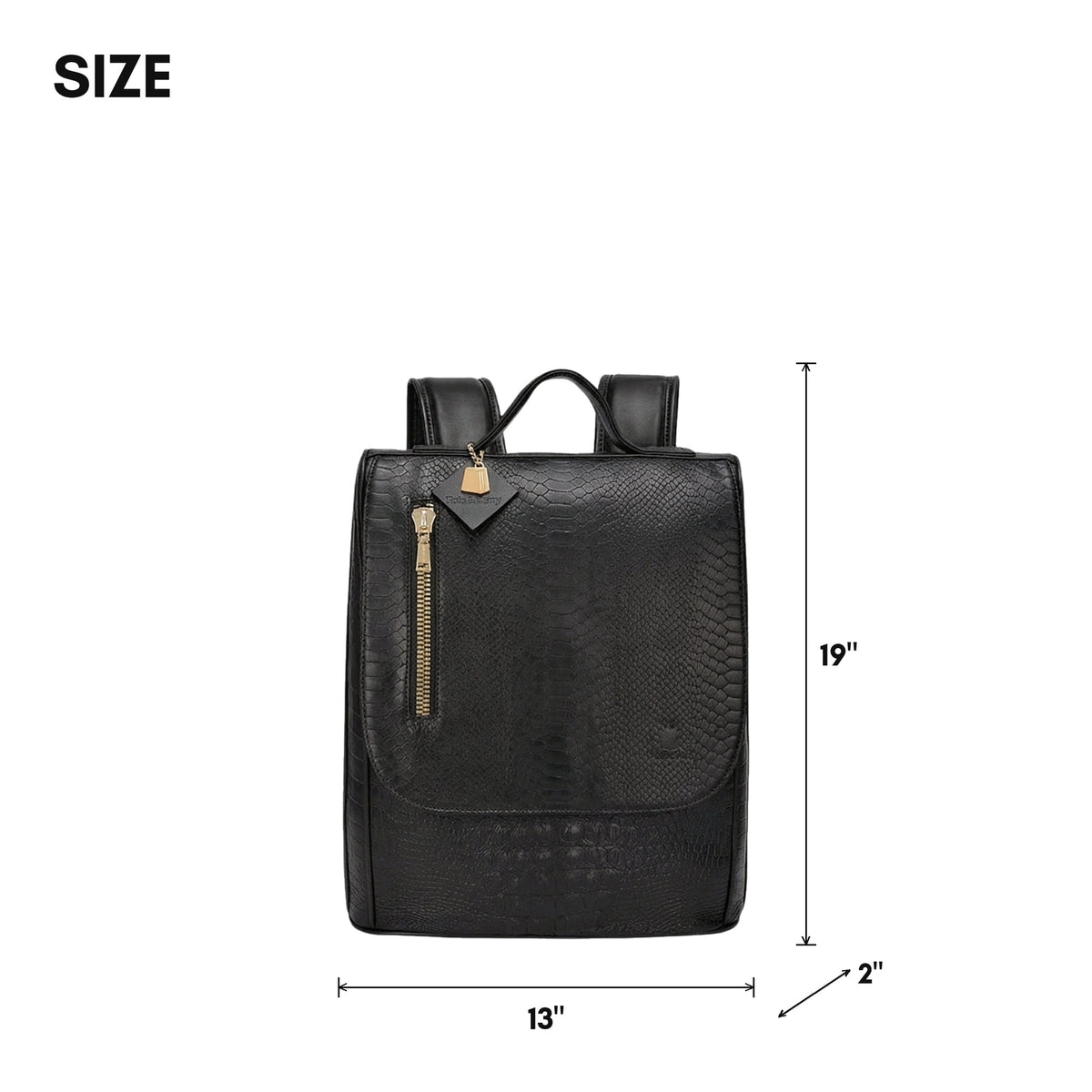 Classic Weekender Backpack in Black - size, 19 x 13 x 2 inches