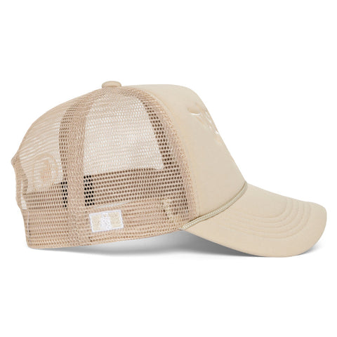 Cream White "The Greatest Of All Time" Trucker Hat