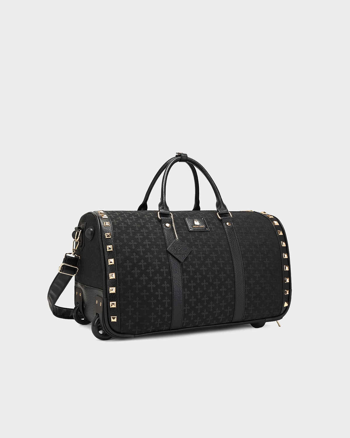 Cross Rolling Duffle Bag in Black V2