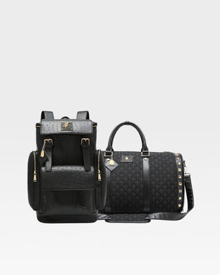 Cross Rolling Travel Set in Black
