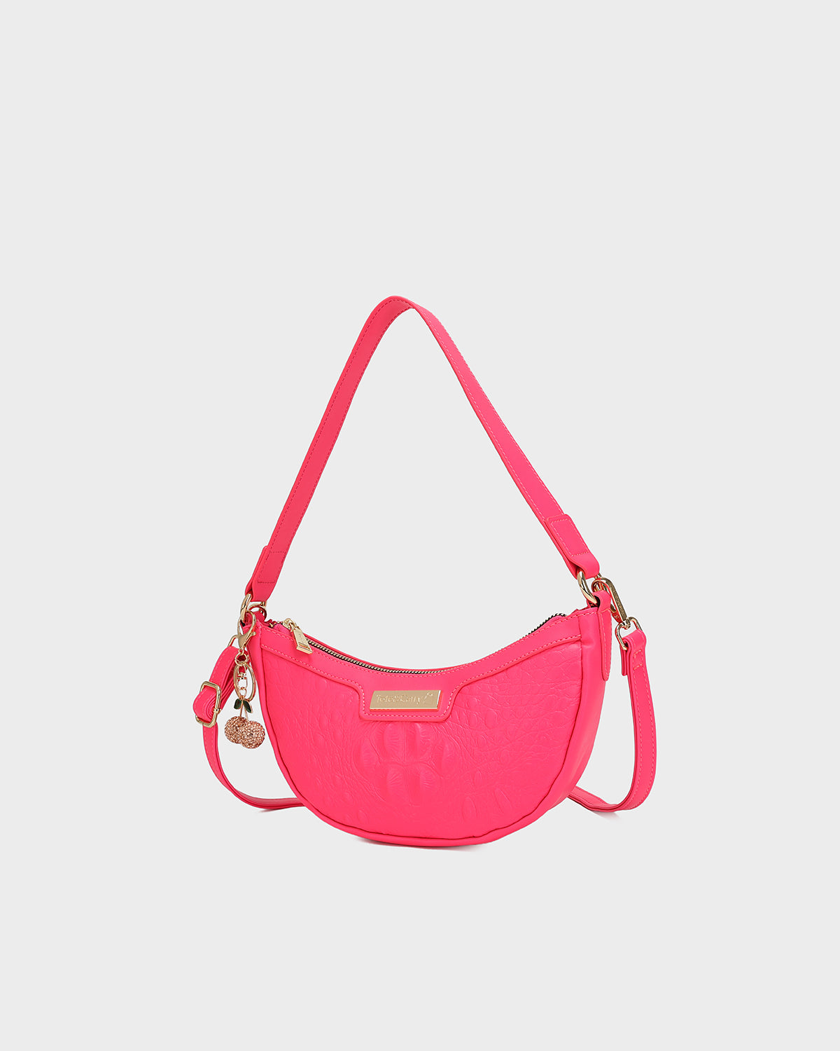Cutie Shoulder Purse in Neon Pink