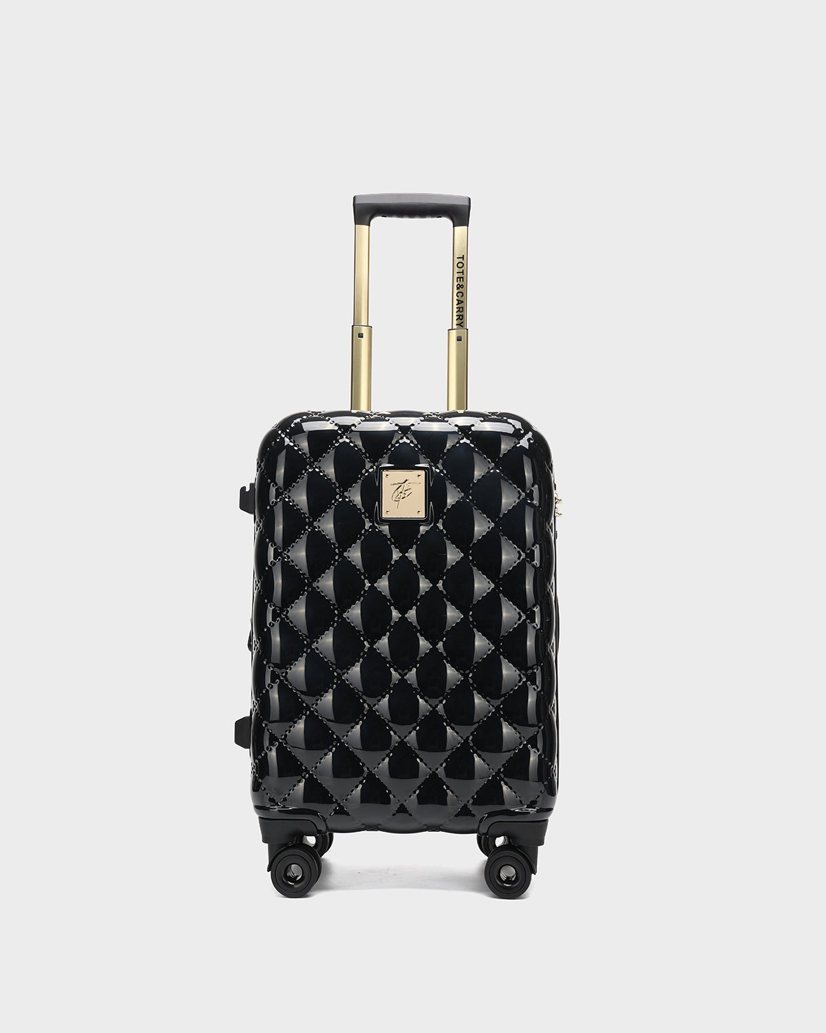 Diamond 3-Piece Luggage Set in Black