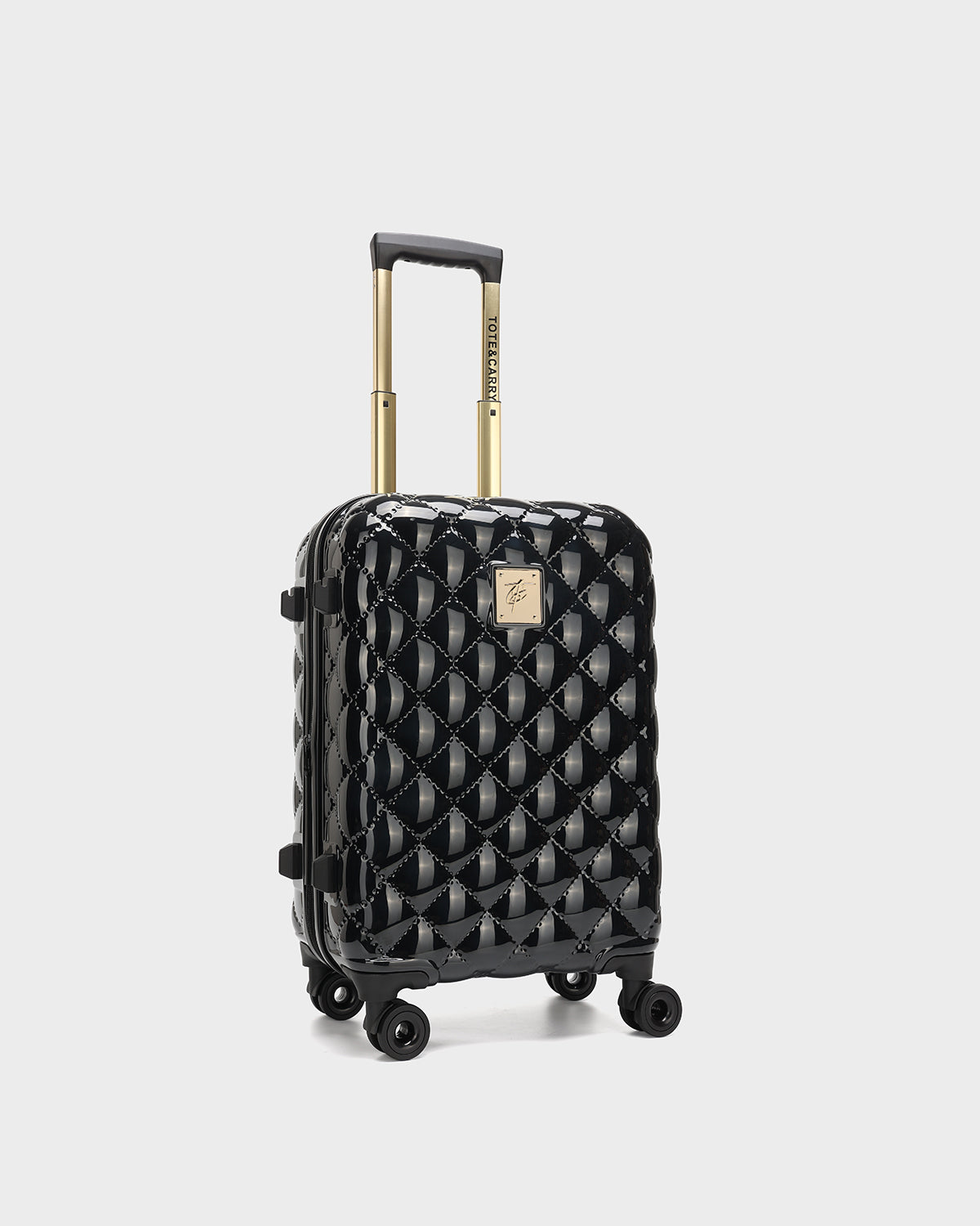 Diamond 3-Piece Luggage Set in Black