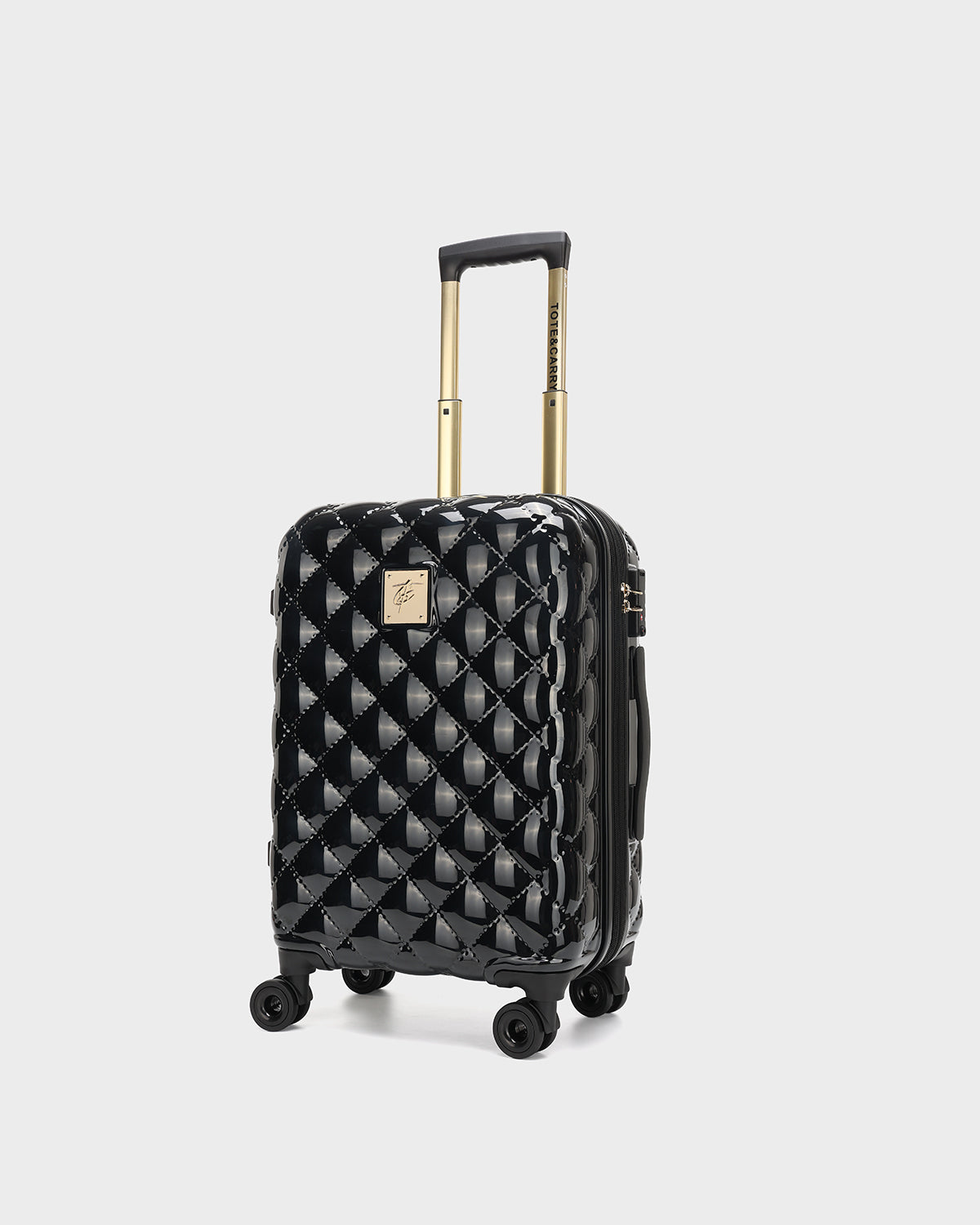 Diamond 3-Piece Luggage Set in Black