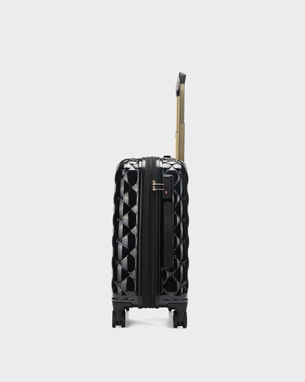 Diamond 3-Piece Luggage Set in Black