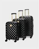 Diamond 3-Piece Luggage Set in Black