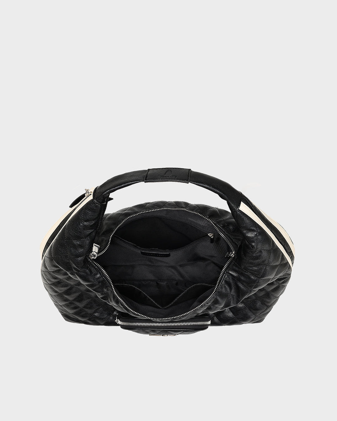 Diamond Stitch Quilted Chic Tote Bag in Black