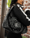 Diamond Chic Tote Bag in Black