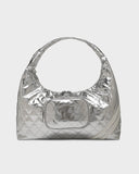 Diamond Chic Tote Bag in Silver