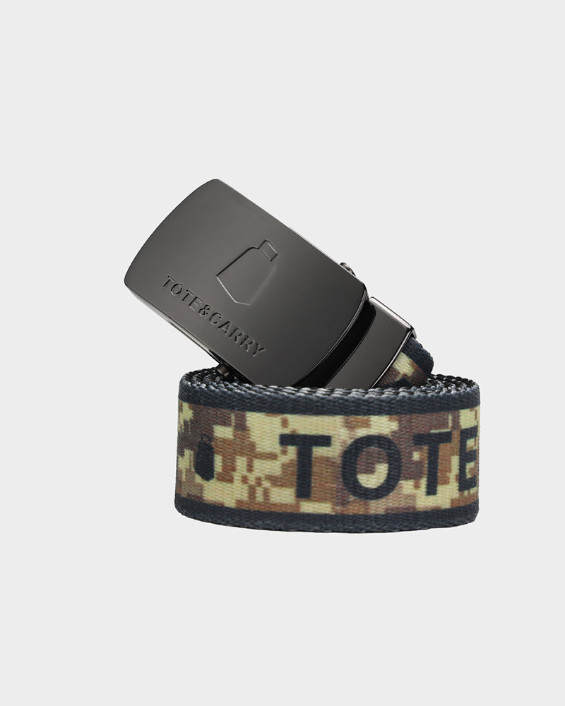 Digital Camouflage Belt in Tangerine