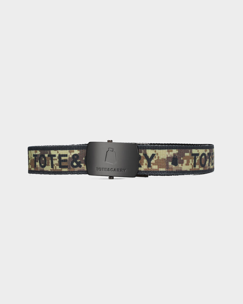 Digital Camouflage Belt in Tangerine