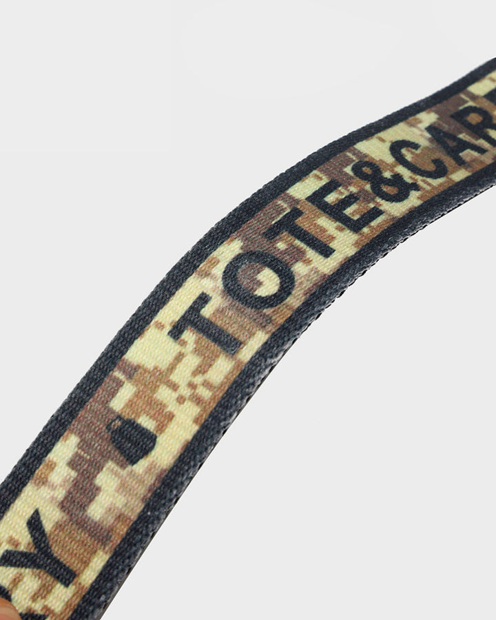 Digital Camouflage Belt in Tangerine