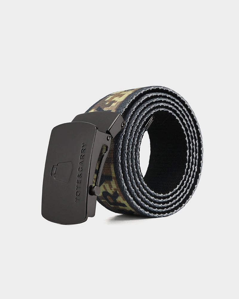 Digital Camouflage Belt in Tangerine
