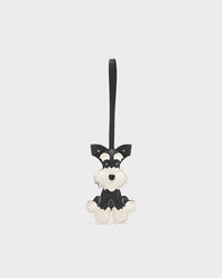 Dog Key Chain / Black & White