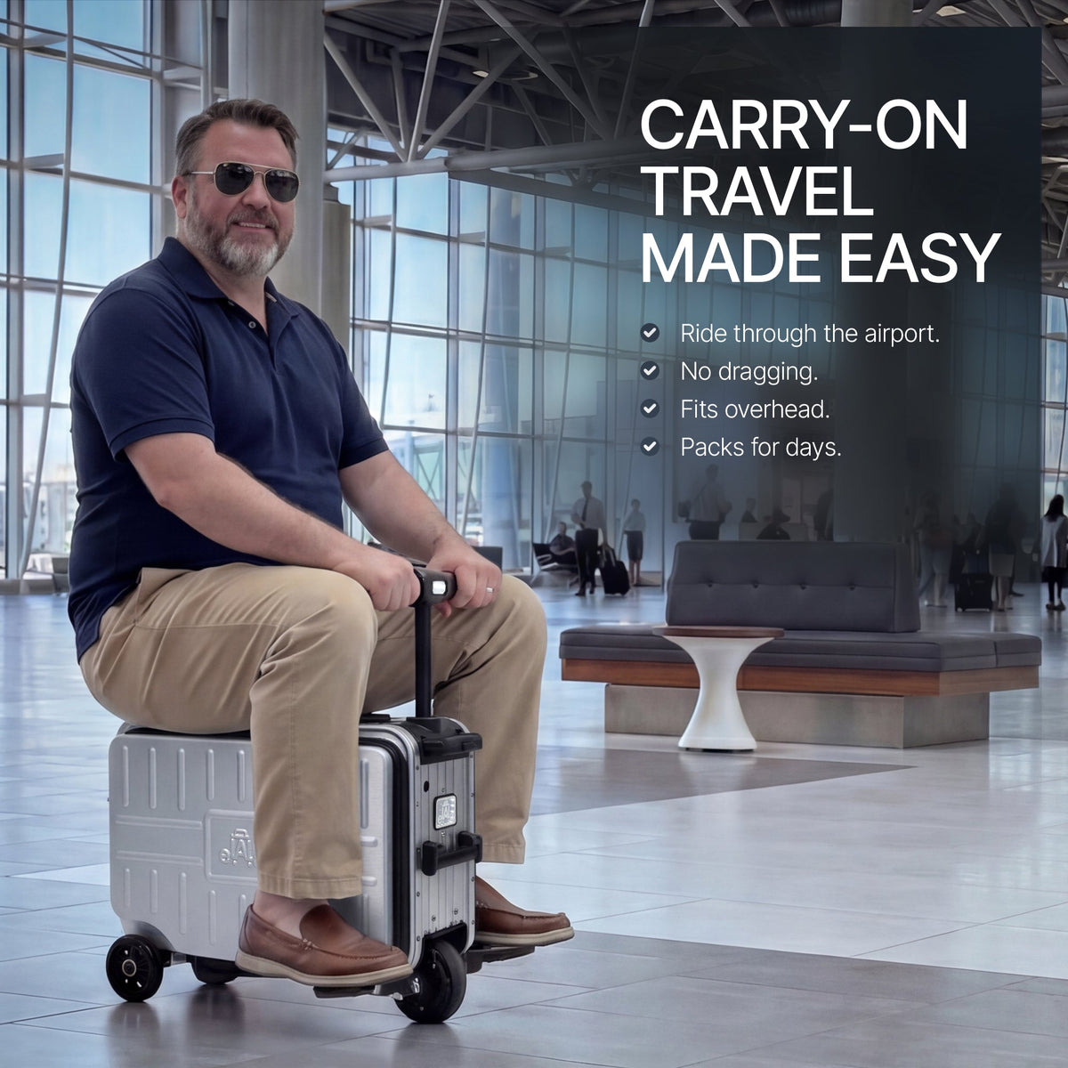 Elala Lite - The Lightweight Rideable Carry-On