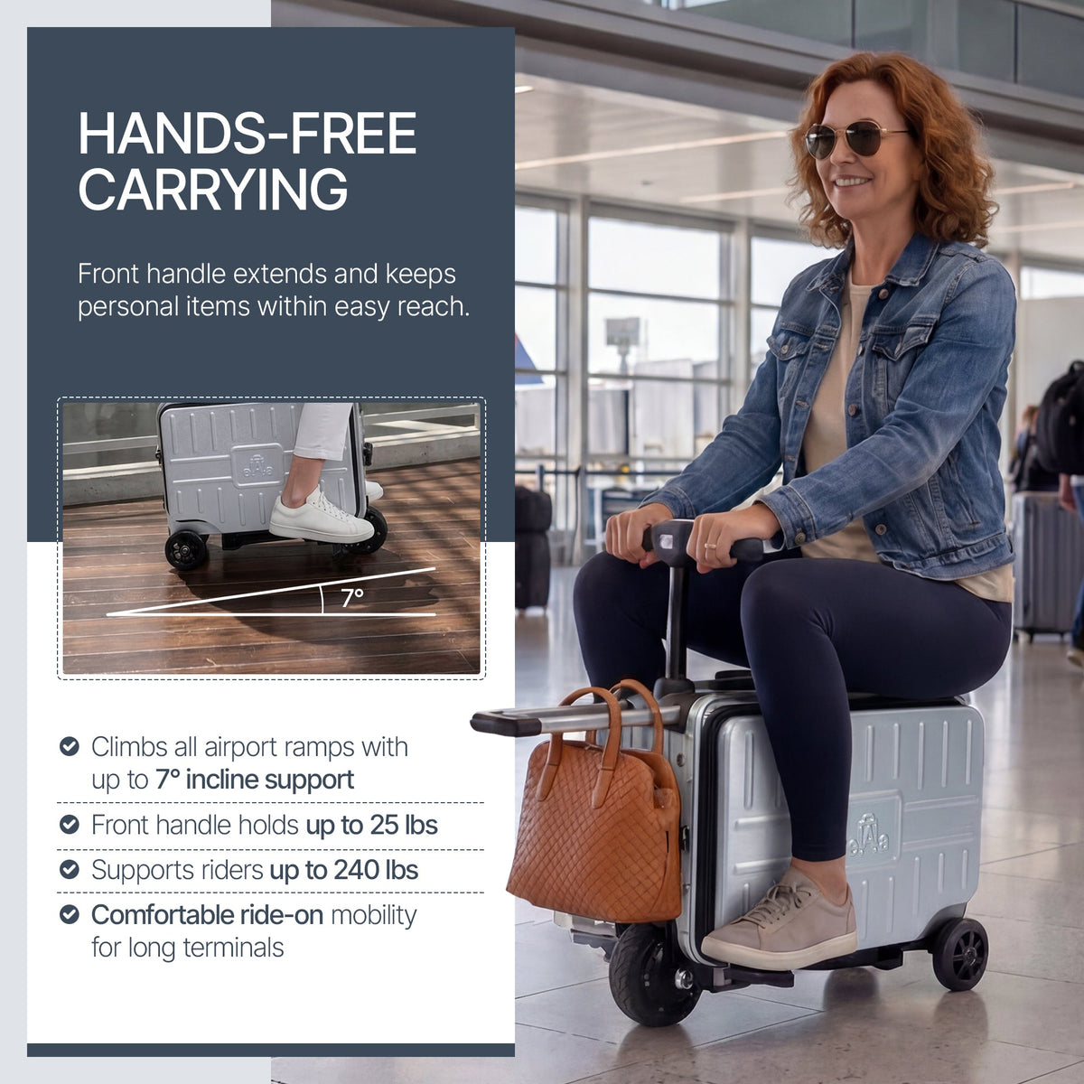 Elala Lite - The Lightweight Rideable Carry-On
