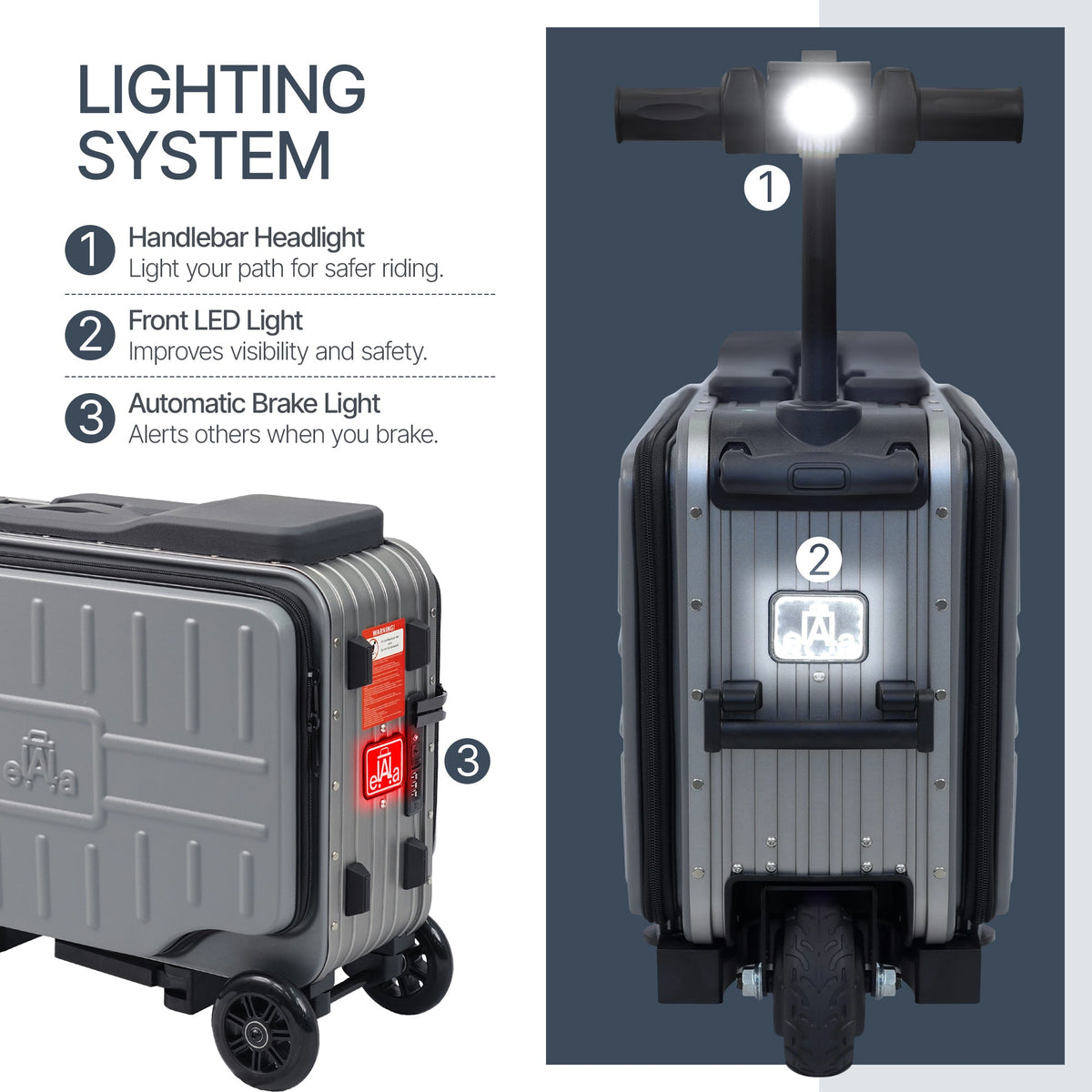 Elala Lite - The Lightweight Rideable Carry-On