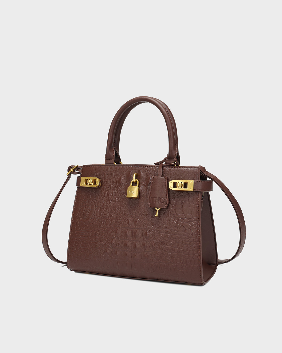 Empress Mini Tote Bag in Brown